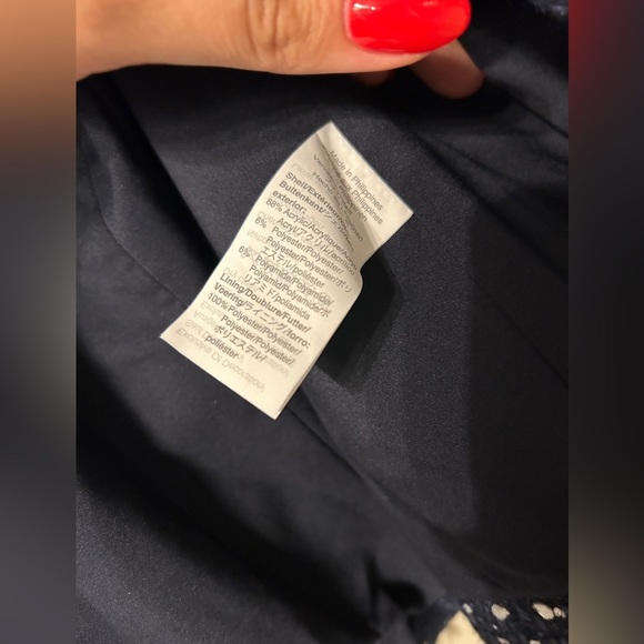 J. Crew Going-out blazer in navy spotted tweed Size 16 - Picture 8 of 9